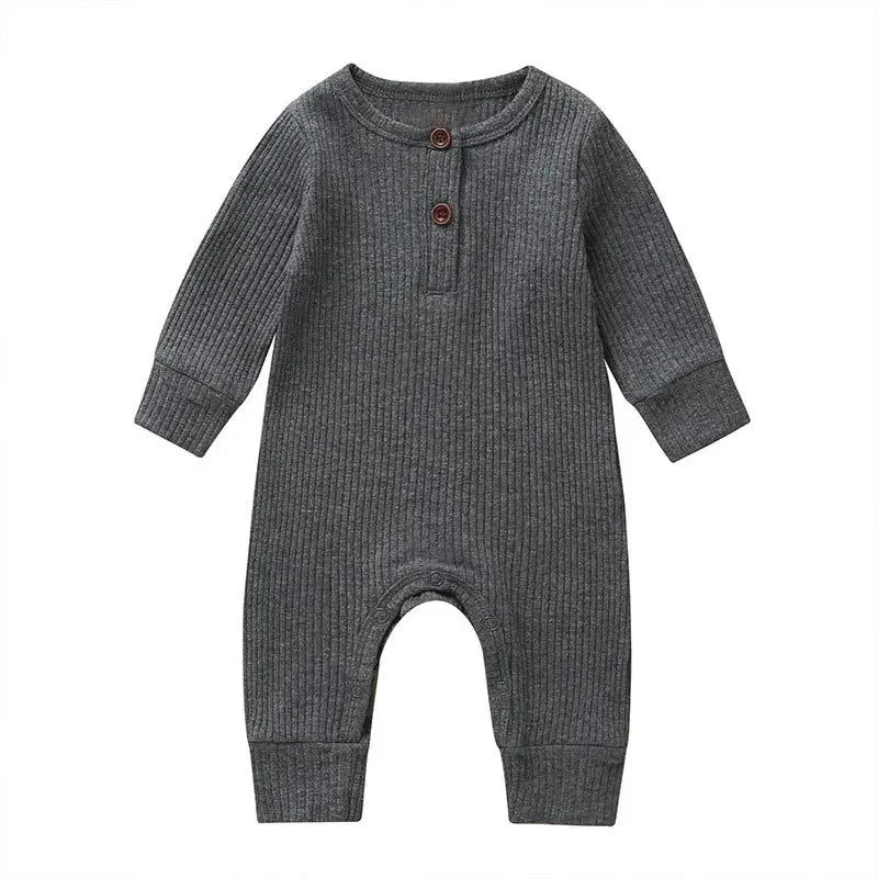 CozyNest – Autumn Cotton Romper for Newborns